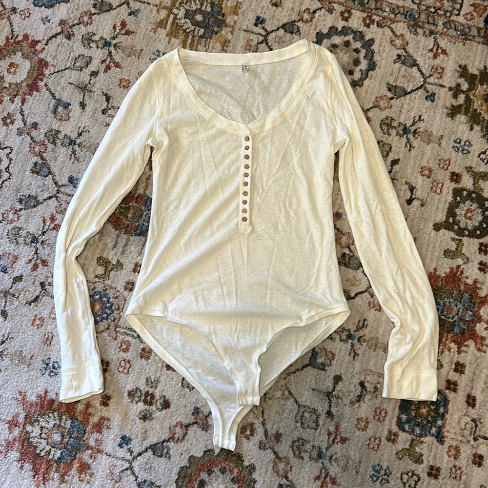 Cream bodysuit, free people